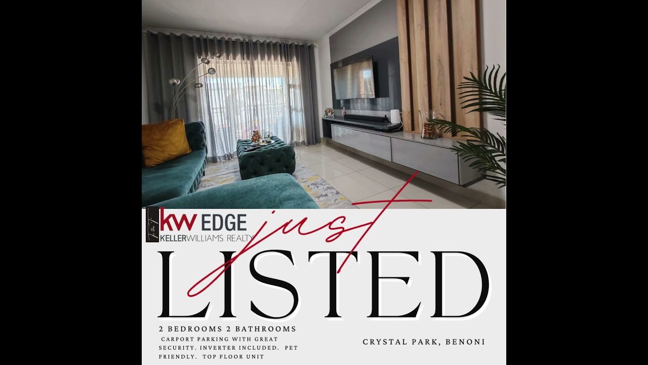 Top Floor Apartment in Crystal Park. Benoni 