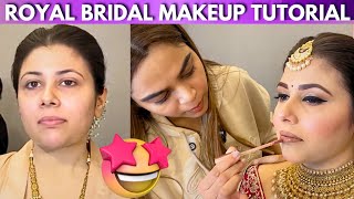 Royal Bridal Makeup Tutorial  by @Sakshi Gupta Makeup Studio & Academy #YouTube screenshot 2