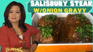 Salisbury Steak W Onions Gravyhow To Cook Hamburger Salisbury Steak