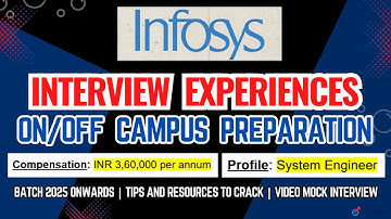 Infosys System Engineer 2025-2027 | Complete Technical & HR Interview Experience