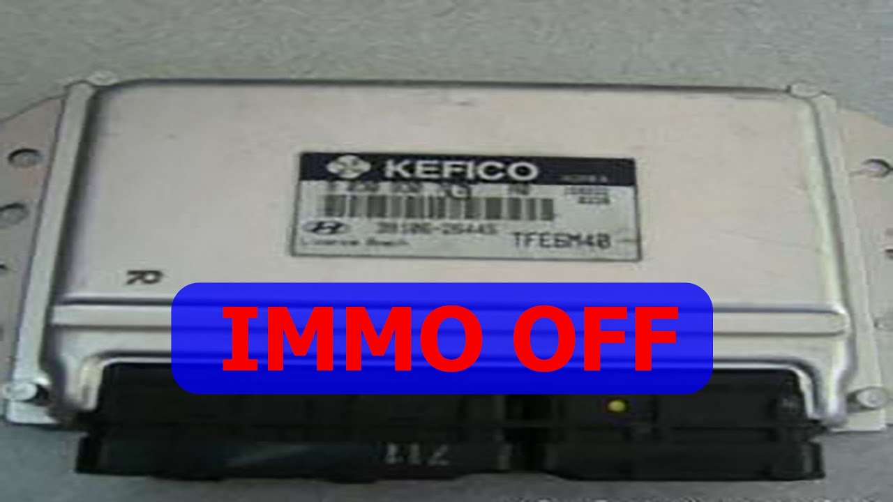 Как отключить иммобилайзер Hyundai kefico - YouTube