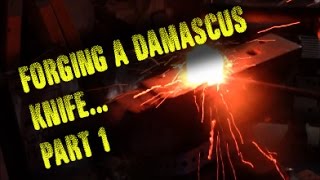 Forging a Damascus Knife From Jeep Leaf Spring Part 1