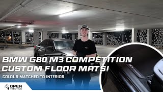 CUSTOM M3 COMPETITION FLOOR MATS FOR THE G80 M3!