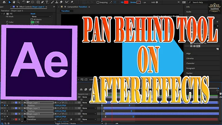 Pan Behind Tool on AfterEffects | AfterEffects Ultimate Guide |110 #adobeaftereffects #aftereffects
