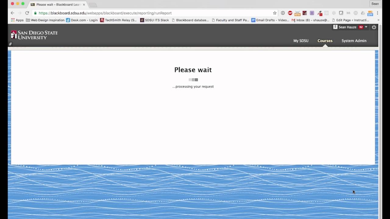 Blackboard Course Reports How-To - YouTube
