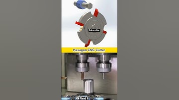 High Precision Hexagon CNC Cutter Machining Process | Advanced Milling Tool in Action