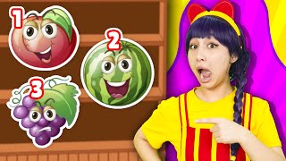 Count the Fruits from 1 to 10 🍌🍎🍅 | +MORE Songs About Fruits | TigiBoo