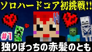 一人でマイクラ ハードコアに挑戦してみる【赤髪のとも】
