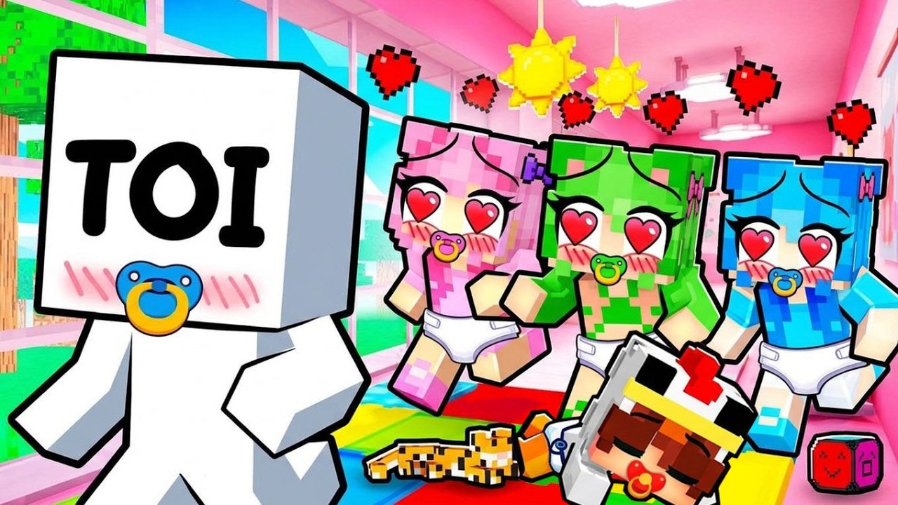 TOI TU as les Filles qui sont TOMBÉE AMOUREUSE à LA GARDERIE de TOI sur Minecraft