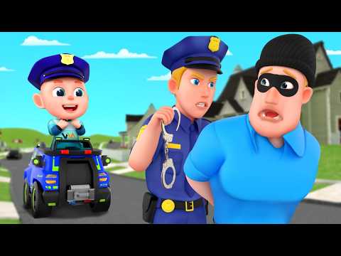 A Polícia Pegou o Cara Mau! 🚓 | A Polícia Protege Todo Mundo | Rosoo Músicas Infantis