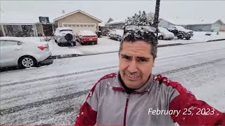 Snow in San Bernardino California! February 25, 2023