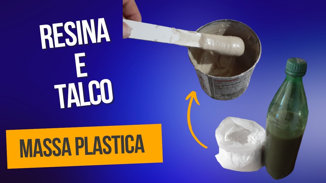 Resina e talco industrial para massa plástica. #resina #porcelanataria #colagem