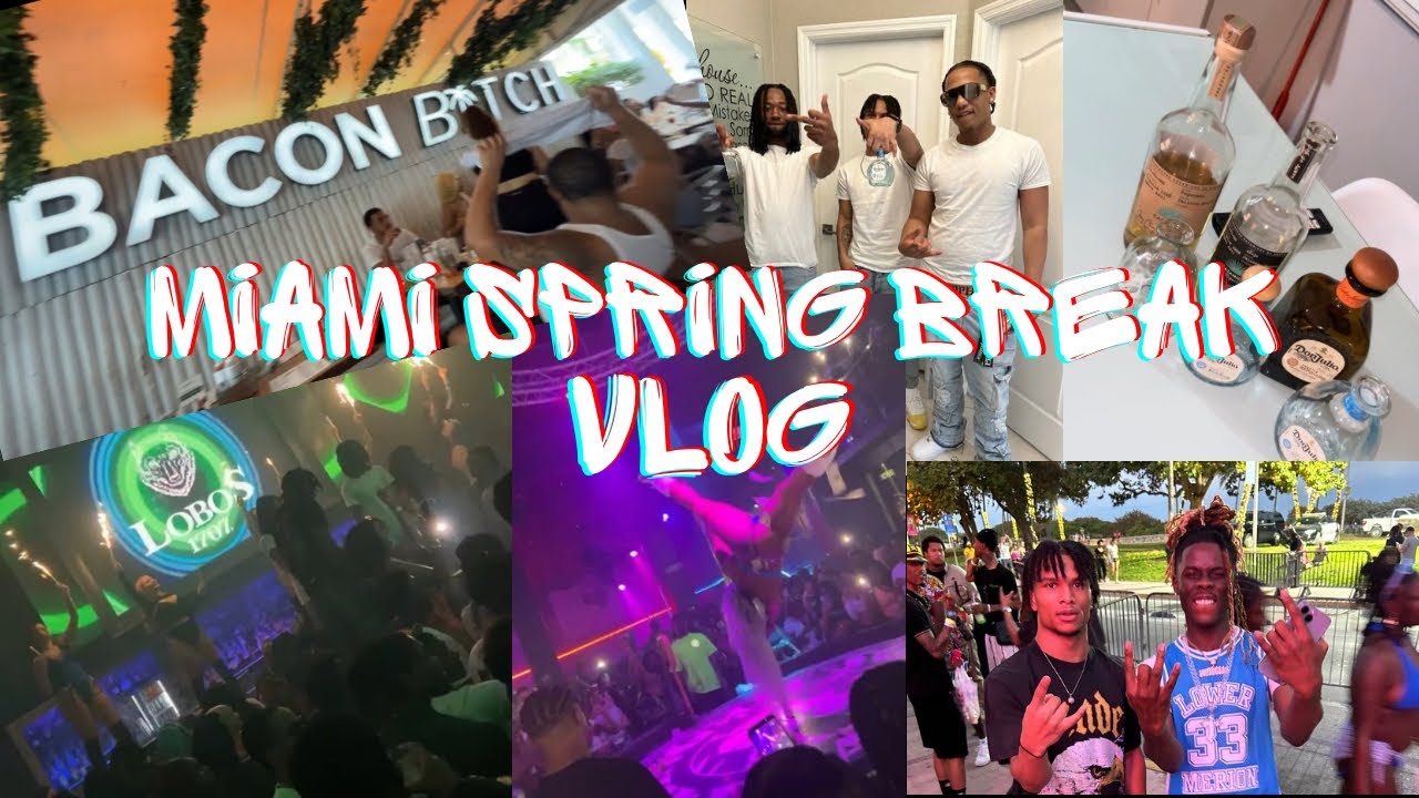 SPRING BREAK IN MIAMI 2024 | STRIP CLUB, MALL RUN, OCEAN DRIVE, BOTTLES ...