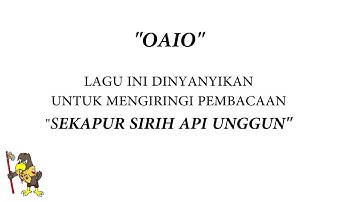 (Vokal) OAIO - Lagu Pramuka