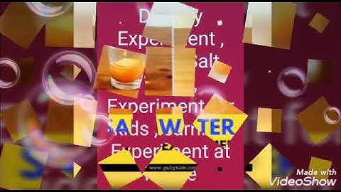 Density experiment, lemon salt water, experiment for kids, learning experiment at home .