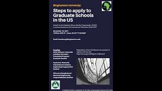 GASO IEW2021 Webinar Steps to Apply to Graduate School in the US