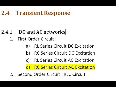 Transient Response of Series RC Circuit with AC input - YouTube