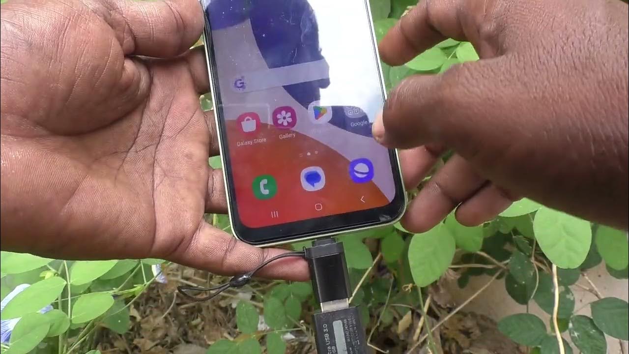 How to connect pendrive through OTG in Samsung Galaxy A14 Samsung A14
