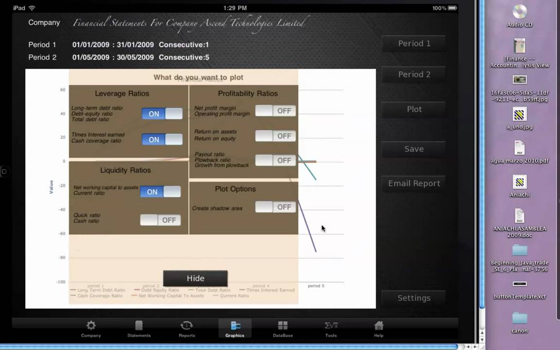Analysis Statements Expert application for ipad