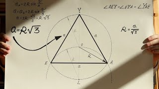 4K How to construct an equilateral triangle, video 2024 year