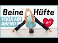 10 Minuten Beine &amp; Hüfte dehnen | YOGA AM ABEND | Tag 4