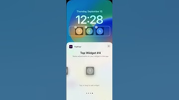 How to add Top Four lock screen widgets