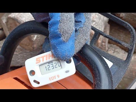 Stihl Ms 382 Torque Test with Stihl EDT-9 Tachometer 