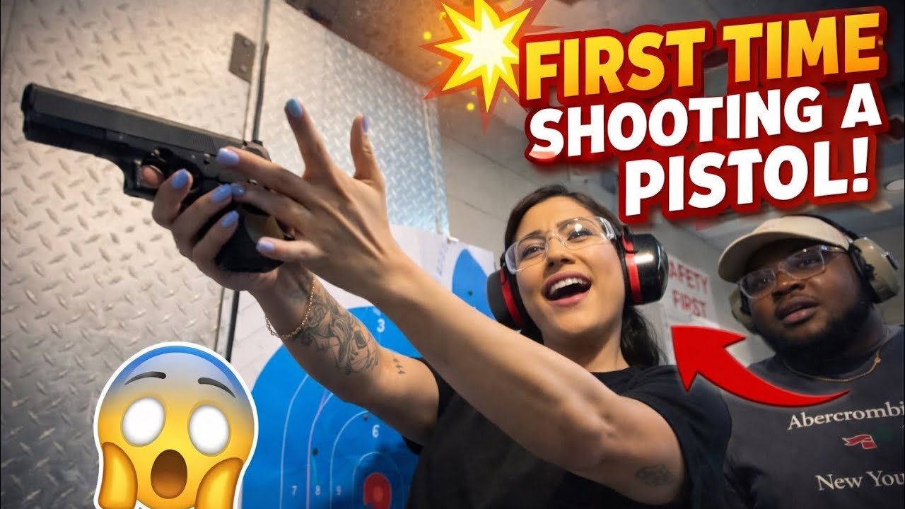 Took The Women Shooting For The First Time At The Range! - YouTube