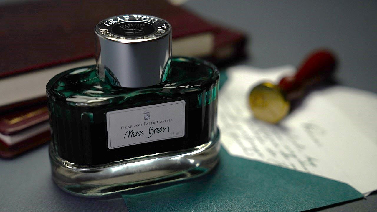 Graf von Faber-Castell Moss Green - Test atramentu