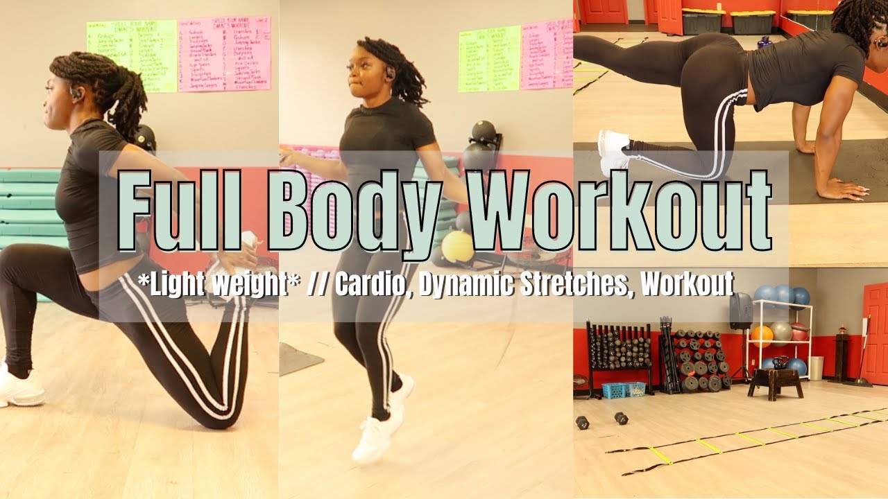 COME TO THE GYM WITH ME | FULL BODY WORKOUT!| LIGHT WEIGHT - YouTube