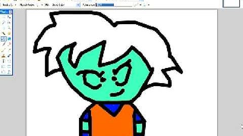 how to draw chibi goku in paint.net
