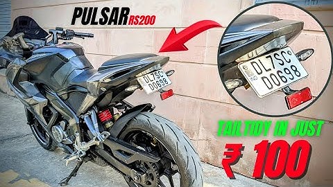 Bajaj Pulsar RS200 Tail Tidy In Just 100 Rs. Only || No Clickbait. #bajaj #rs200 #rs #modified #mod