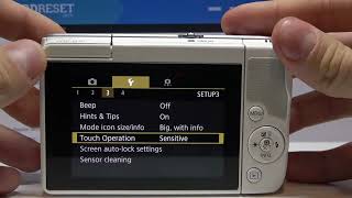 How to Use your CANON M Series Eos Camera in Gloves - Sensitive Touch Operation Feature in Canon screenshot 4