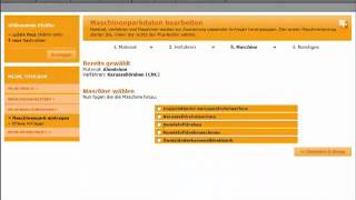 Maschinenpark Eintragen Bei Tech2Select