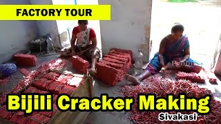 Bijili Cracker Making |  FACTORY TOUR | Sivakasi | Fireworks | Diwali Crackers 2023