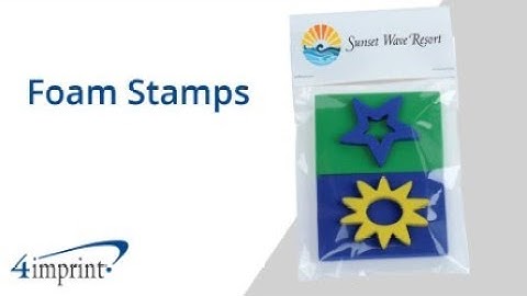 Foam Stamps from 4imprint
