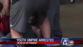 Youth umpire arrested