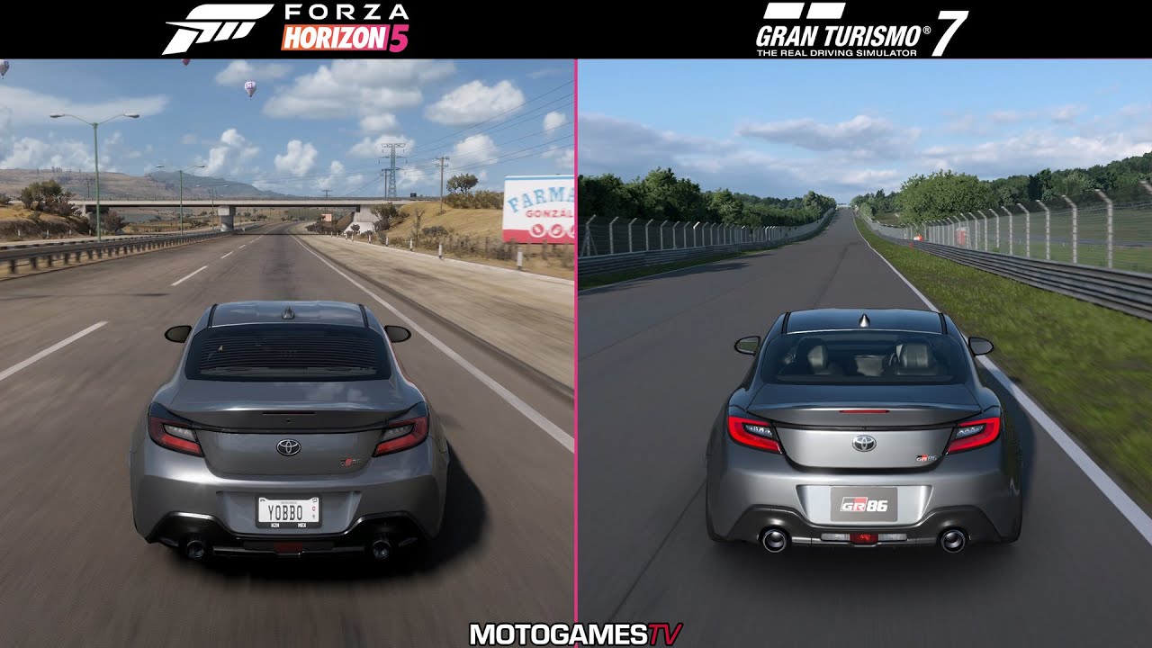 Forza Horizon 5 vs Gran Turismo 7 - Toyota GR86 Sound Comparison