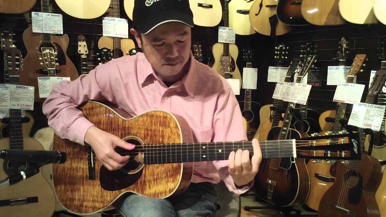 Collings 000-2H Koa Demo by 古川忠義 - コリングスギター - YouTube