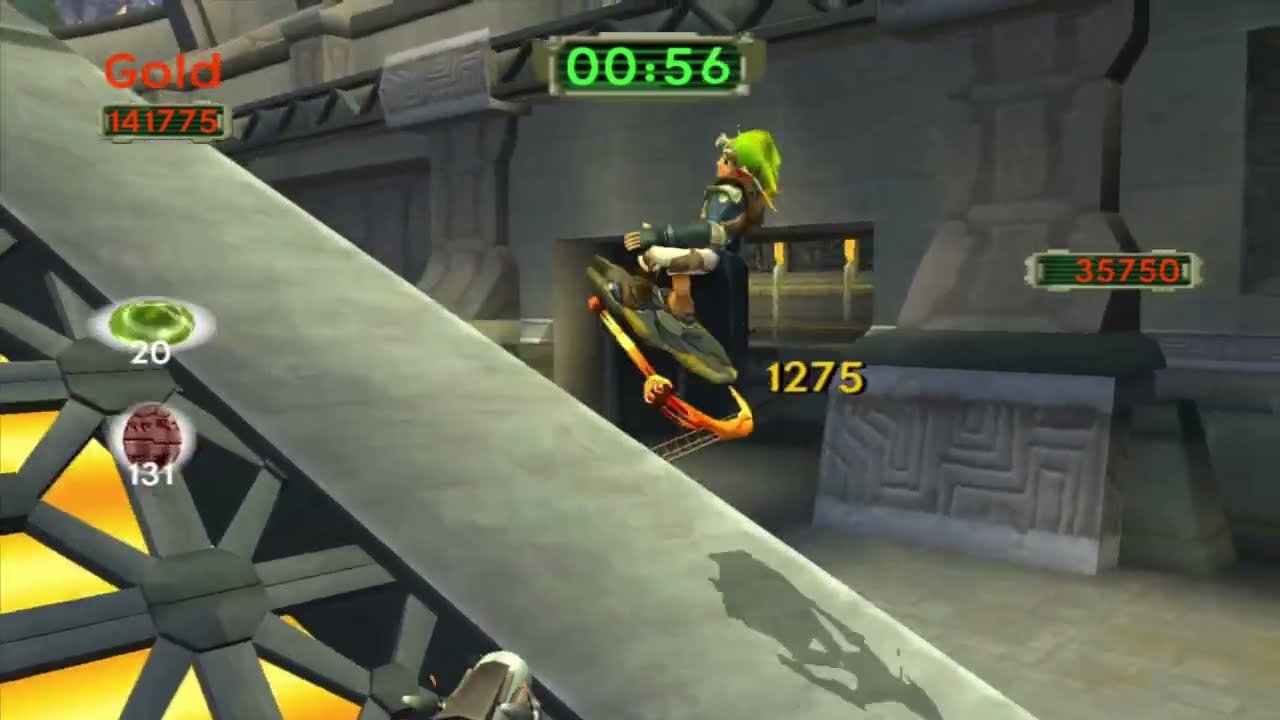 How to beat Jak 2 Jetboard Gold Record