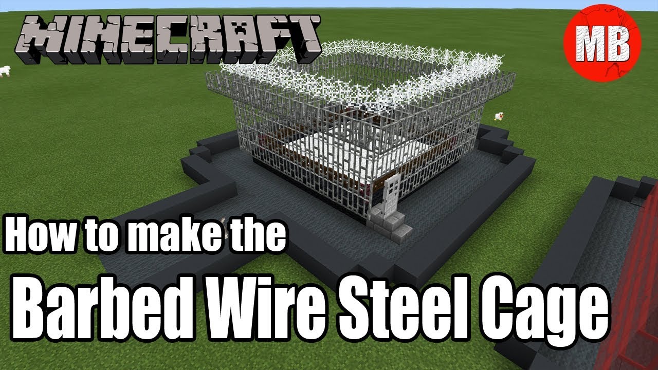How to Build the WWE Barbed Wire Steel Cage Match in Minecraft! YouTube
