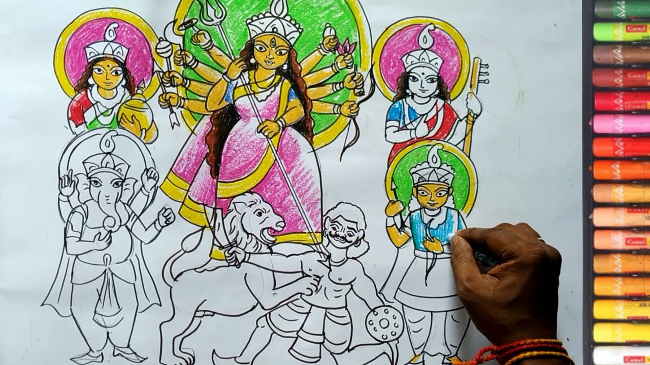 Maa Durga Illustration Projects :: Photos, videos, logos, illustrations and  branding :: Behance