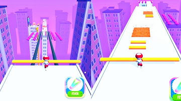 Roof Rails ⛷️ GamePlay Walkthrough/Android, iOS😲(Level 16-17)