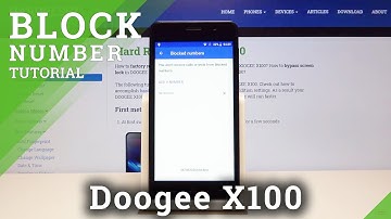 How to Block Number in DOOGEE X100 - Block Calls & Messages
