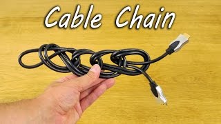 How to tie your leads and cables. keep neat tidy with this simple
cable chain. perfect way organize that are too long, or for storing
cabl...