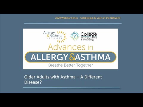 Older Adults with Asthma – A Different Disease