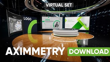 TALKSHOW-UGS | UNREAL ENGINE CORPORATE Virtual Production Set Download, Integrated with AXIMMETRY