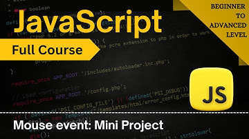 Mouse Events Tutorial 🖱️ | Mini Project with mousein, mouseout & more | JavaScript Full Course 2025