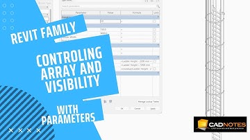 Using parameters to control array and visibility in a Revit Family