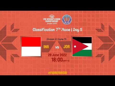 Download Indonesia v Jordan | Full Basketball Game | FIBA U16 Women's Asian Championship 2022 | Division B